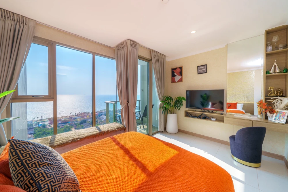 ขาย คอนโด The Riviera Jomtien  ห้องน่าอยู่ เฟอร์ครบ เครื่องใช้ไฟฟ้าครบ หิ้วกระเป๋าใบเดียวมาได้เลย!!