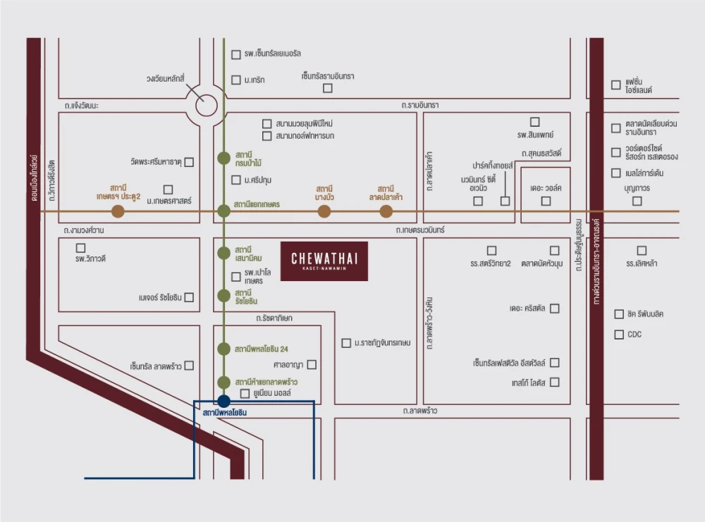 ขาย ชีวาทัย เกษตร นวมินทร์ ห้องริม ติดลิฟต์ ใกล้บันไดหนีไฟ ไม่ไกลห้องขยะ วิวถนน สวยงาม ห้องไม่ร้อน