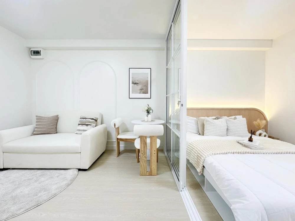 ขาย ซิตี้โฮม รัชดา-ปิ่นเกล้า ขนาด 29.1 ตร.ม. ตึก A2 ชั้น 2ตกแต่งสวยแบบมินิมอล น่าอยู่มากๆ รีบจองเลย