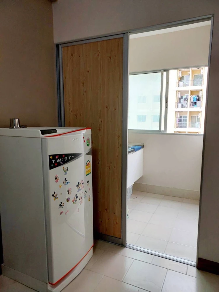 ขาย ซิตี้ โฮม ศรีนครินทร์ 1 ห้องนอนกั้นด้วยบานเลื่อน ห้องครัวปิด พร้อมเข้าอยู่! ติดตั้งอุปกรณ์อำนวยความสะดวกครบครัน