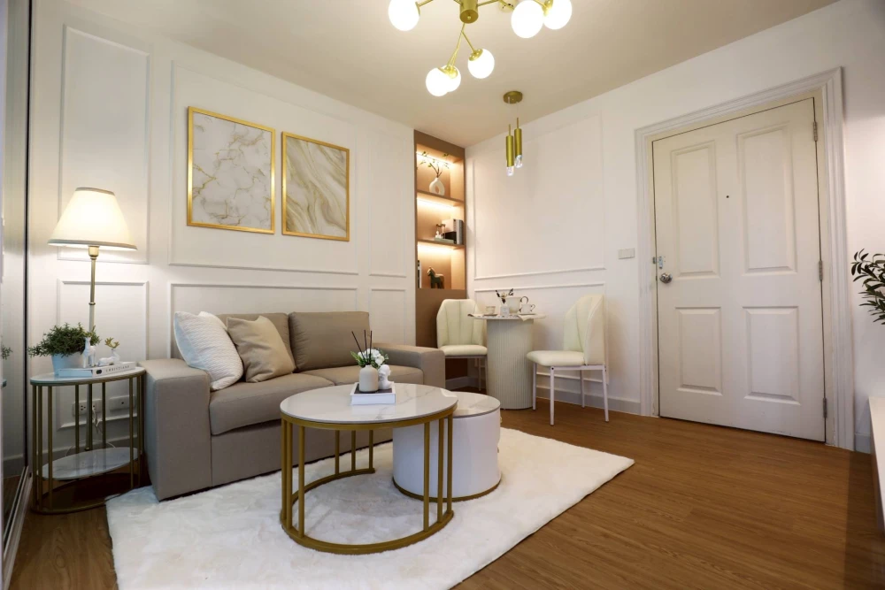 ขาย ดี คอนโด รามอินทรา คอนโดสวยหรูเหมือนอยู่โรงแรม วิวโล่ง มีฉากกั้นห้องนอน กับ ห้องนั่งเล่น สนใจจองเลย