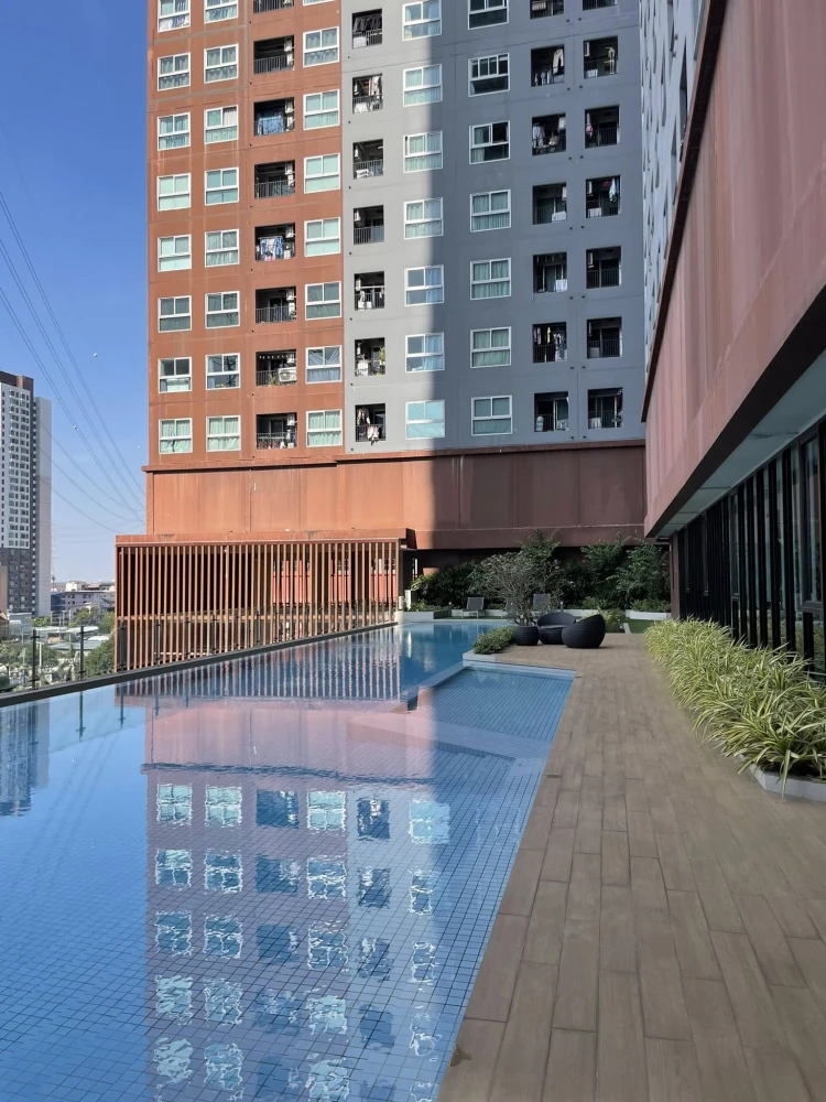 ขาย พลัมคอนโด รามคำแหง สเตชั่น ห้องพร้อมอยู่ ชั้นสูง เฟอร์ครบจองเลย