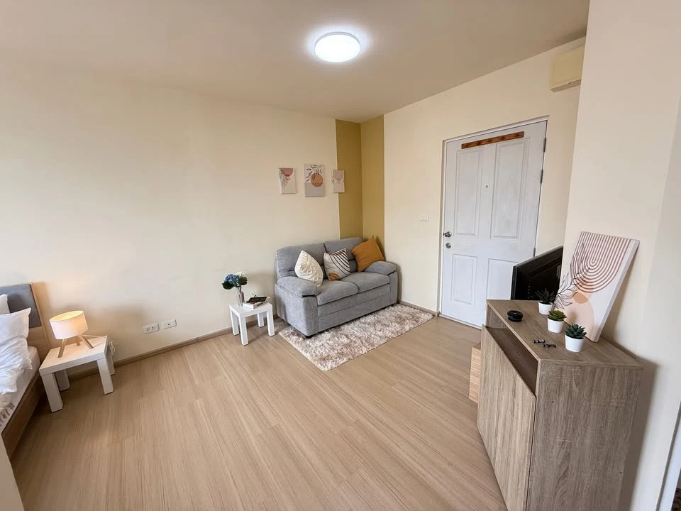 ขาย พลัมคอนโด สามัคคี พร้อมเฟอร์นิเจอร์ครบเซต ห้องน่าอยู่ บรรยากาศอบอุ่นเหมือนอยู่บ้าน จองเลยจ้า