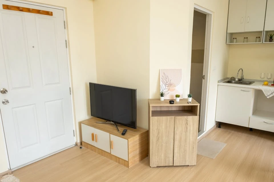 ขาย พลัมคอนโด สามัคคี พร้อมเฟอร์นิเจอร์ครบเซต ห้องน่าอยู่ บรรยากาศอบอุ่นเหมือนอยู่บ้าน จองเลยจ้า