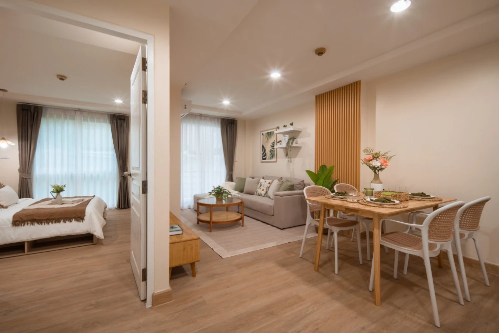 ขาย รีสอร์ทต้า เย็นอากาศ ห้องตกแต่งสวยมาก สไตล์มินิมอลน่าอยู่สุดๆ จองเลยอย่ารอช้า