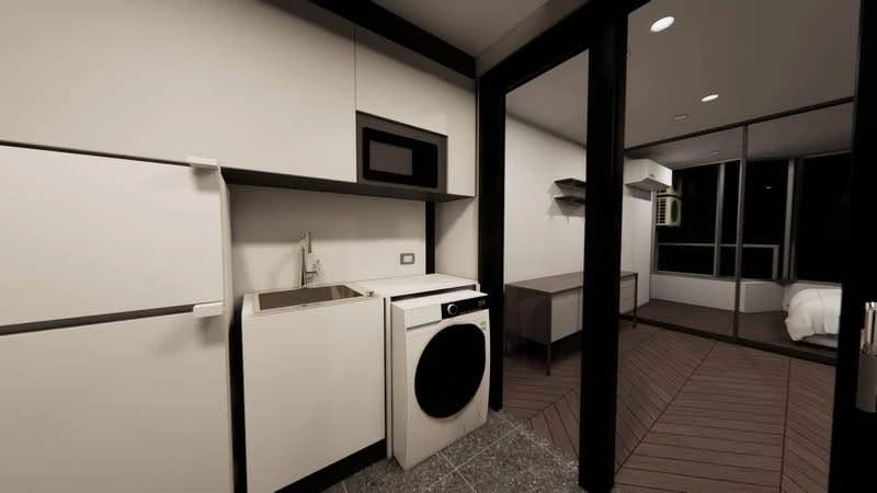 ขาย ลาเมซอง พหลโยธิน 24 ชั้น 12 ทิศเหนือ วิวโล่ง ห้องนั่งเล่นกว้าง โปร่งโล่ง ช้าหมดอดนะจ๊ะ