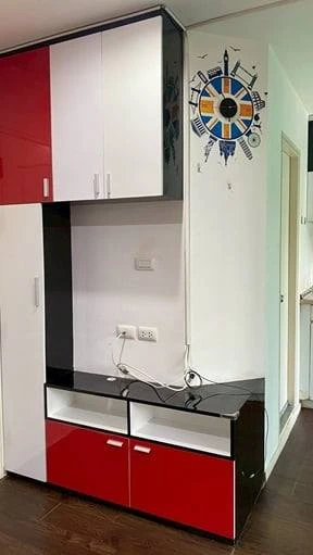 ขาย ลุมพินี คอนโดทาวน์ นิด้า-เสรีไทย ชั้น 2 อากาศถ่ายเทดี ไม่อึดอัด แยกสัดส่วนชัดเจน บิ้วอินทั้งห้อง ห้ามพลาด