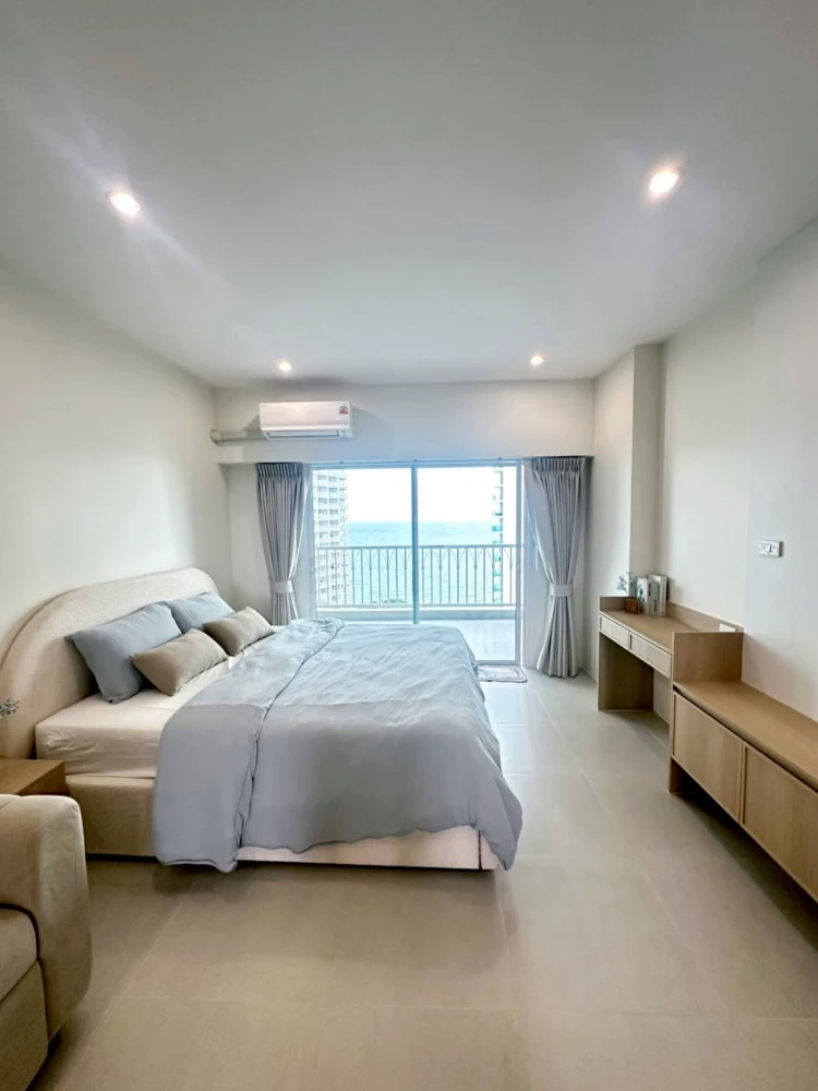 ขาย วงศ์อมาตย์ การ์เด้น บีช รีสอร์ท คอนโดมิเนียม สไตล์ Coastal Design เฟอร์ฯ ครบเซต ไม่มีห้องตรงข้าม ลมดี เป็นส่วนตัว