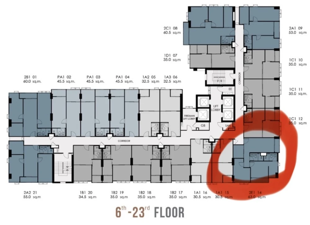 ขาย ศุภาลัย ลอฟท์ สถานีภาษีเจริญ ชั้น 7 ห้องมุม 63 ตรม. แบบ 2 ห้องนอน 2 ห้องน้ำ รับลมได้ 2 ด้าน ต้องจัดแล้ว