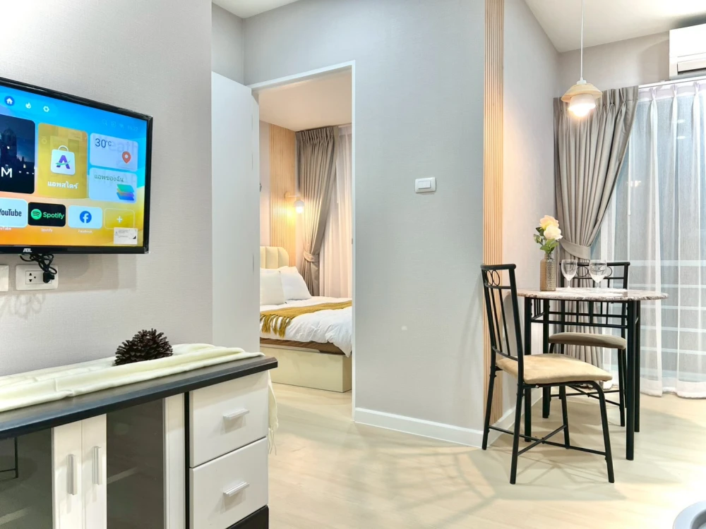 ขาย สมาร์ทคอนโด พระราม 2 ฟังก์ชันลงตัว เฟอร์นิเจอร์ครบ ระเบียงวิวโล่ง ลมดี อากาศถ่ายเทตลอดวัน จัดเลย