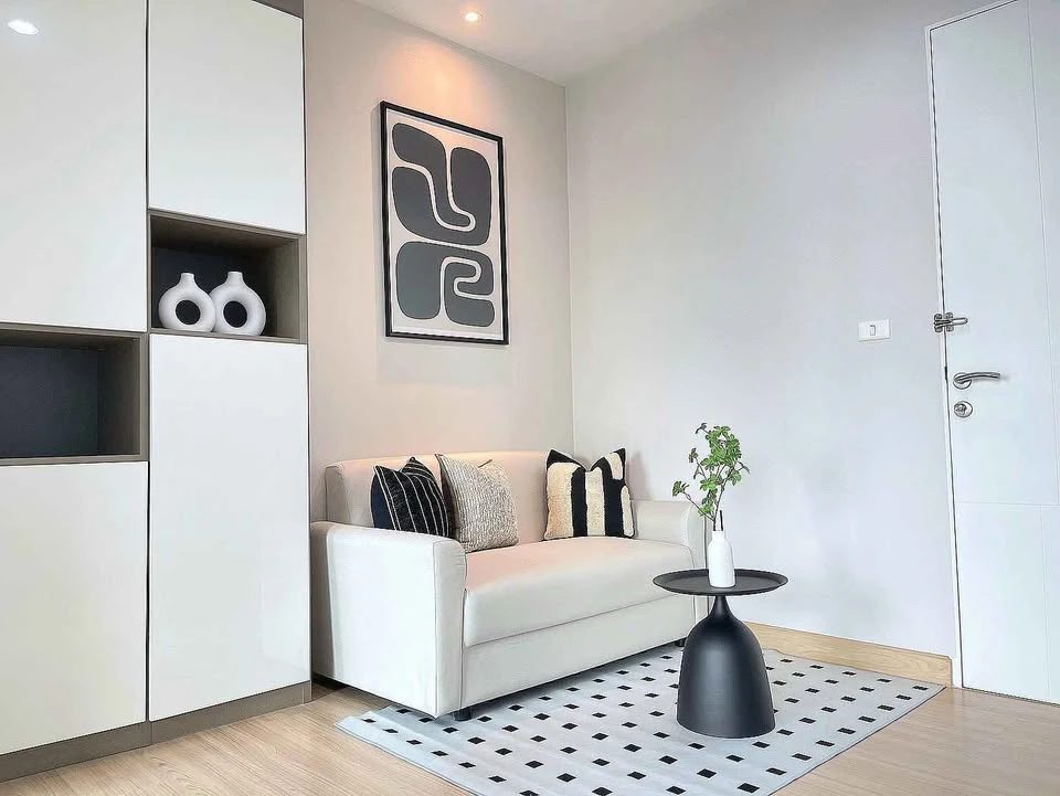 ขาย เดอะ นีช โมโน รัชวิภา 1 ห้องนอน 1 ห้องน้ำ ห้องครัวแยกติดระเบียงเป็นสัดส่วน ห้องตกแต่งพร้อมอยู่