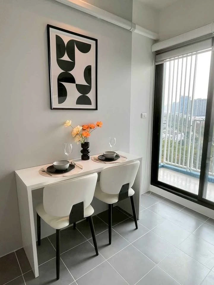 ขาย เดอะ นีช โมโน รัชวิภา 1 ห้องนอน 1 ห้องน้ำ ห้องครัวแยกติดระเบียงเป็นสัดส่วน ห้องตกแต่งพร้อมอยู่