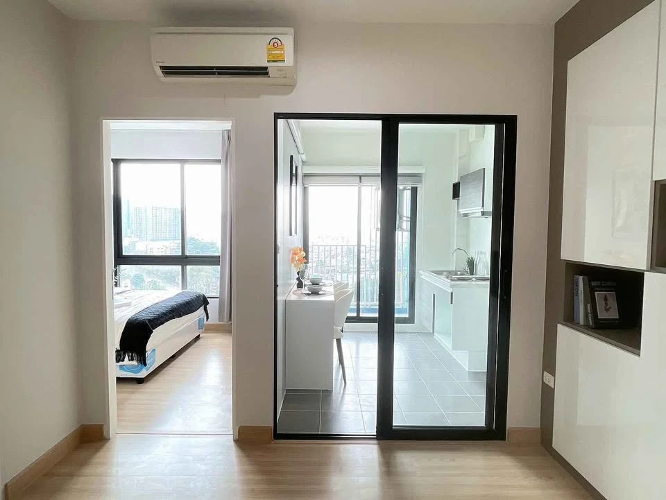 ขาย เดอะ นีช โมโน รัชวิภา 1 ห้องนอน 1 ห้องน้ำ ห้องครัวแยกติดระเบียงเป็นสัดส่วน ห้องตกแต่งพร้อมอยู่