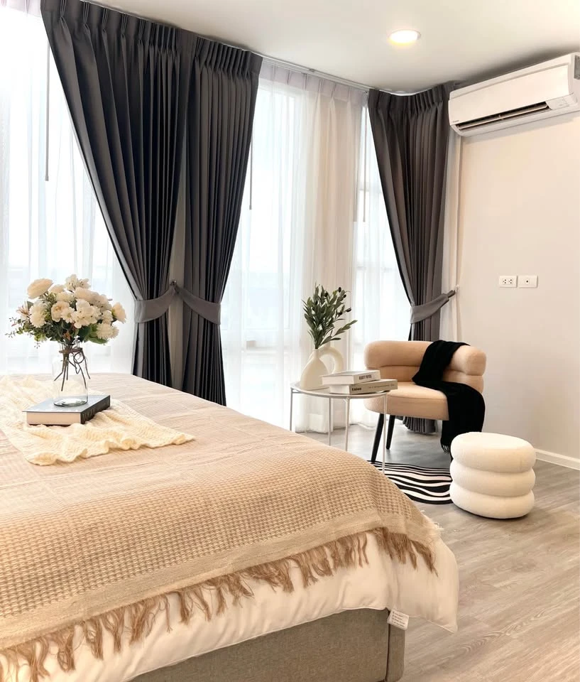 ขาย เดอะ ราฟเฟิล คอนโดมิเนียม ห้องมุม ไม่ติดใคร ระเบียบวิวโล่ง รับลม ห้องแต่งสวยจัดเต็ม หิ้วกระเป๋าเข้าอยู่ได้เลย