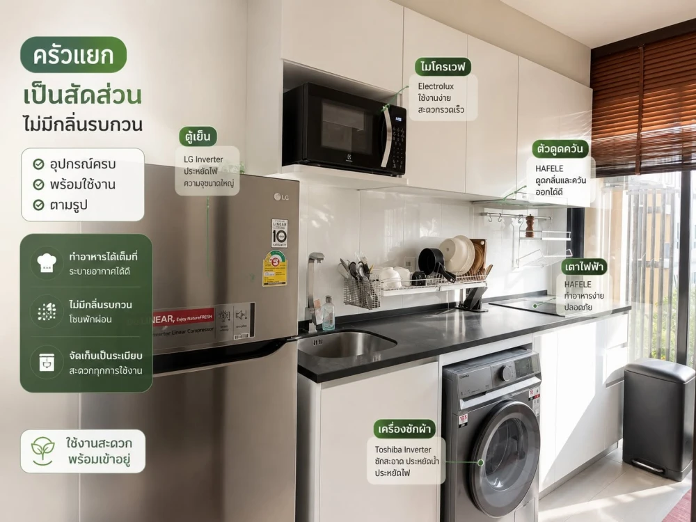 ขาย ให้เช่า ชีวาทัย เกษตร นวมินทร์  1 ห้องนอน วิวไม่บล็อค เฟอร์นิเจอร์ครบครัน รีบจองให้ไวเลยจ้า