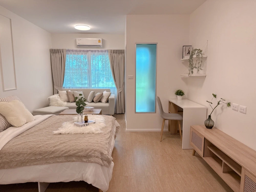 ขาย ให้เช่า A Space Sukhumvit 77 ห้องแต่งสวย ทำเลดี มาพร้อมเฟอร์ครบครัน หิ้วกระเป๋าเข้าอยู่ได้เลยจ้า