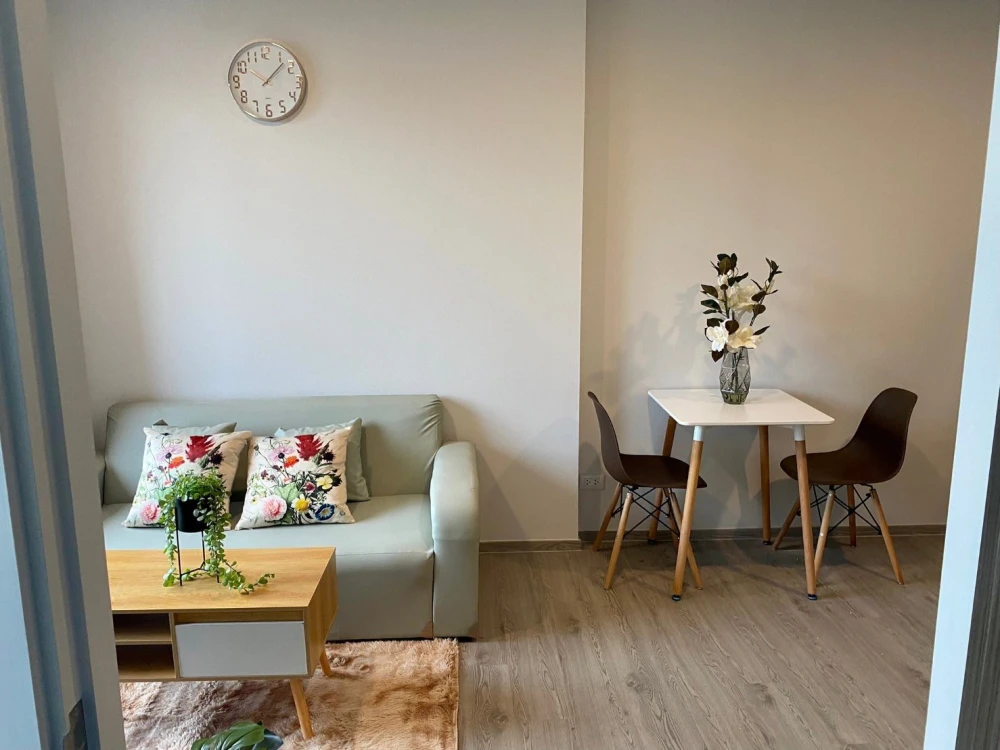 ขาย ให้เช่า Condo Dolce Lasalle ห้องพร้อมอยู่ เฟอร์ เครื่องใช้ไฟฟ้าครบ ลากกระเป๋าเข้าอยู่ได้เลย