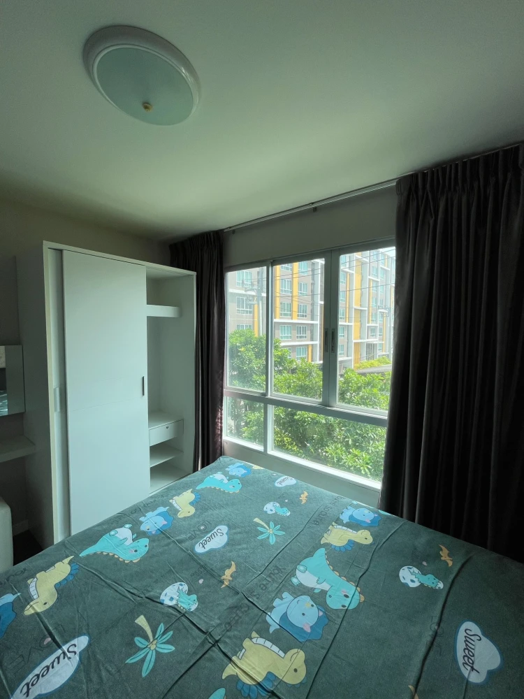 ขาย ให้เช่า D condo Campus Resort Bangsean 1 ห้องนอน 1 ห้องน้ำ ติดวอลเปเปอร์ออย่างดี เฟอร์ครบครัน จองเลย