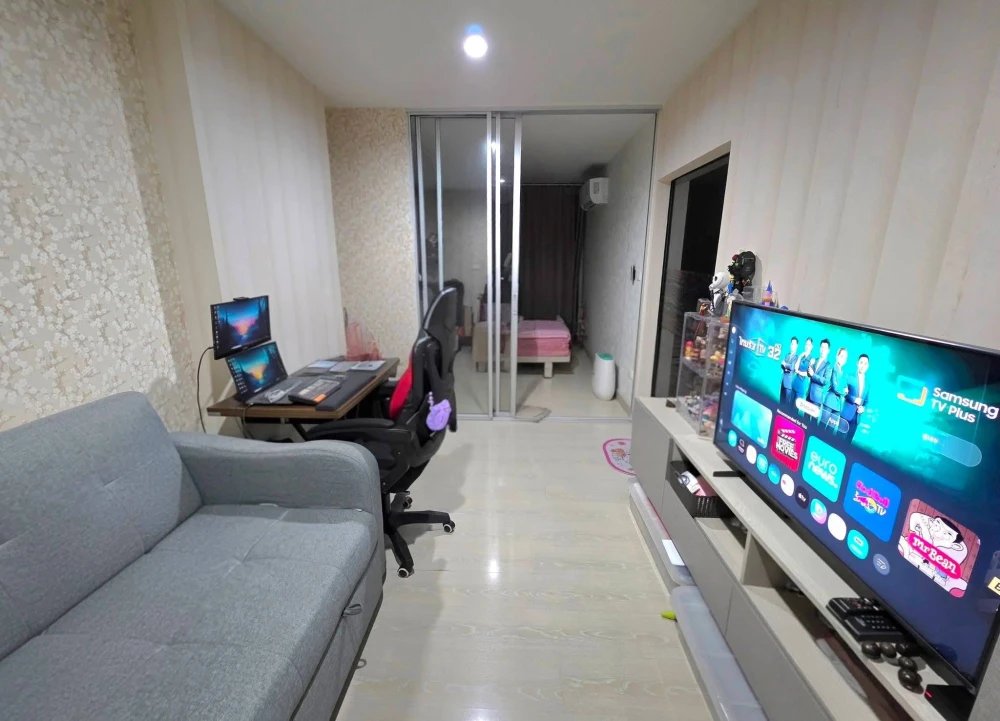 ขาย ให้เช่า Niche id Sukhumvit 113 ห้องน่าอยู่ บิวท์อินเฟอร์นิเจอร์อย่างดี ติดวอลเปเปอร์คุมโทน จองเลย