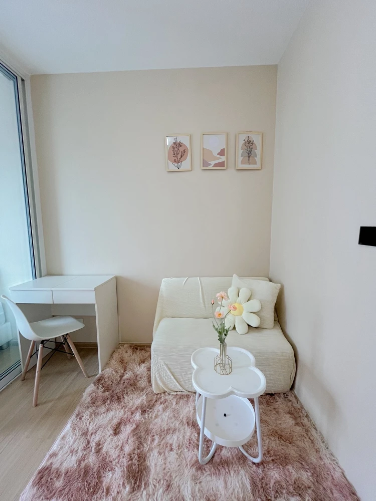 ขาย ให้เช่า Plum Condo Samakkhi ห้องแต่งสวยคุมโทน เฟอร์นิเจอร์ครบครัน หิ้วกระเป๋าเข้าอยู่ได้เลยจ้า