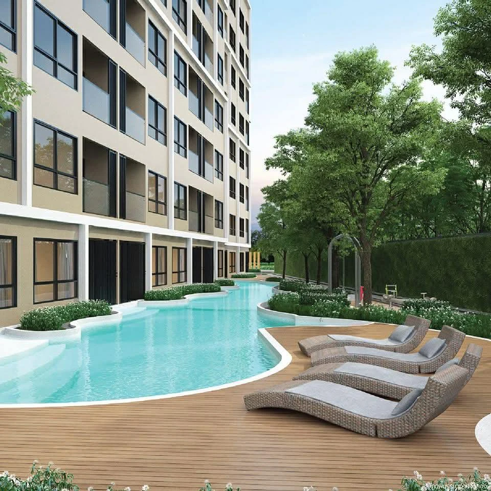 For sale or rent: Polis Suksawat 64, 1 bedroom, 1 bathroom, 5th floor, pool view. Affordable price. Don't miss out!