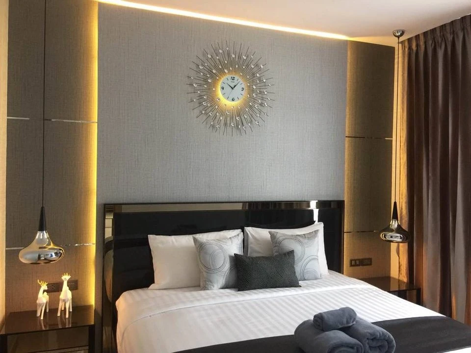 ขาย ให้เช่า The Riviera Wong Amat Beach 1 ห้องนอน 1 ห้องน้ำ มาพร้อมเฟอร์ครบครัน หิ้วกระเป๋าเข้าอยู่ได้เลยจ้า