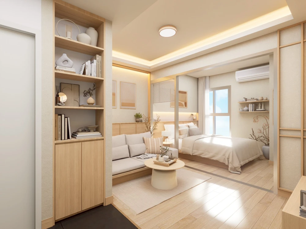 ขาย A space ME Bangna ตกแต่งสไตล์ญี่ปุ่น ทำให้คุณได้พักผ่อนเหมือนอยู่คารุอิซาวะ น่าอยู่ขนาดนี้ต้องจองแล้ว