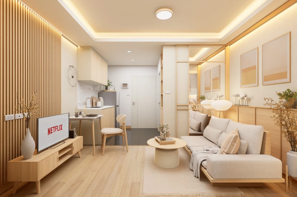 ขาย A space ME Bangna ตกแต่งสไตล์ญี่ปุ่น ทำให้คุณได้พักผ่อนเหมือนอยู่คารุอิซาวะ น่าอยู่ขนาดนี้ต้องจองแล้ว