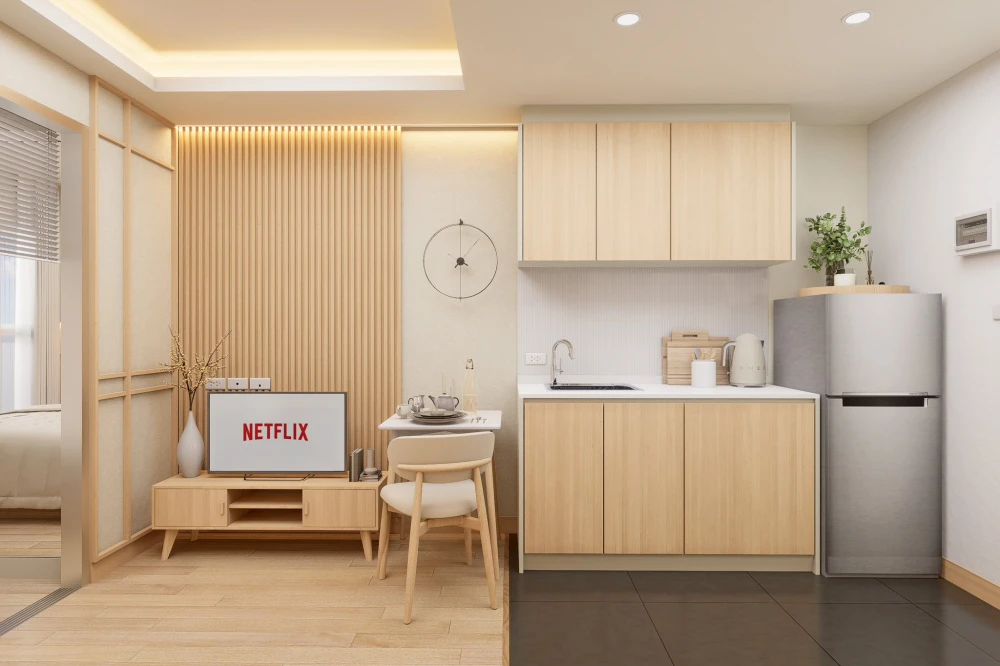ขาย A space ME Bangna ตกแต่งสไตล์ญี่ปุ่น ทำให้คุณได้พักผ่อนเหมือนอยู่คารุอิซาวะ น่าอยู่ขนาดนี้ต้องจองแล้ว