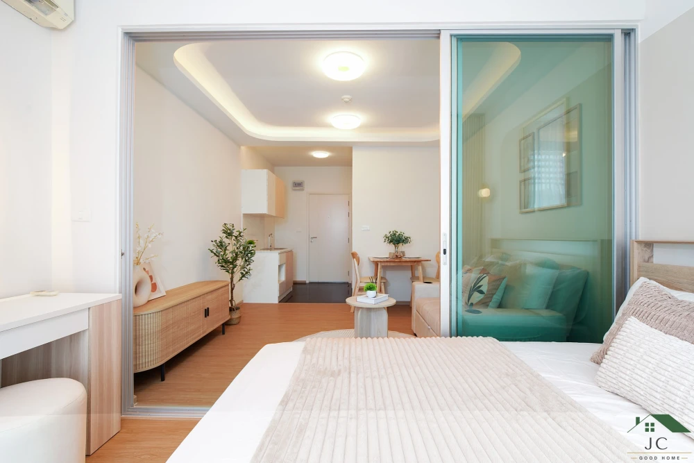 ขาย A Space Me Sukhumvit 77  ห้องน่าอยู่ เฟอร์พร้อม หิ้วกระเป๋าใบเดียวเข้าอยู่ได้เลย