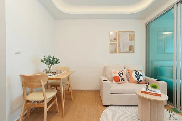 ขาย A Space Me Sukhumvit 77  ห้องน่าอยู่ เฟอร์พร้อม หิ้วกระเป๋าใบเดียวเข้าอยู่ได้เลย