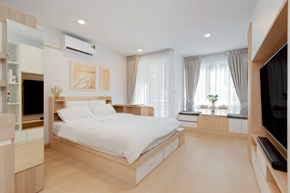 ขาย Airlink Residence ร่มเกล้า เฟอร์นิเจอร์ตกแต่งสไตล์มูจิ ใช้ชีวิตง่าย… เดินทางสะดวกทุกเส้นทาง ห้ามพลาด