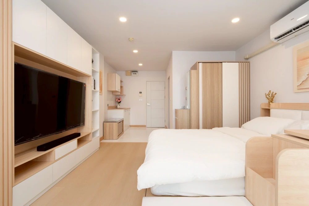 ขาย Airlink Residence ร่มเกล้า เฟอร์นิเจอร์ตกแต่งสไตล์มูจิ ใช้ชีวิตง่าย… เดินทางสะดวกทุกเส้นทาง ห้ามพลาด