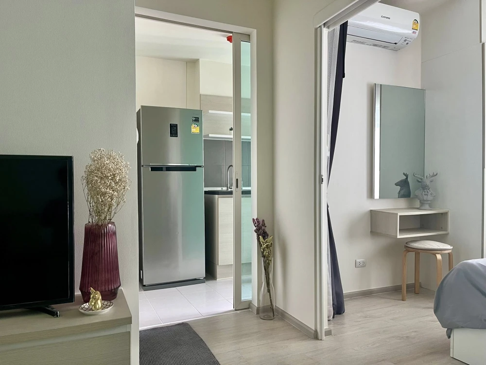 ขาย Aspire Ratchada-Wongsawang 1 ห้องนอน 1 ห้องน้ำ ตกแต่งคุมโทน เฟอร์ครบครัน จองเลย