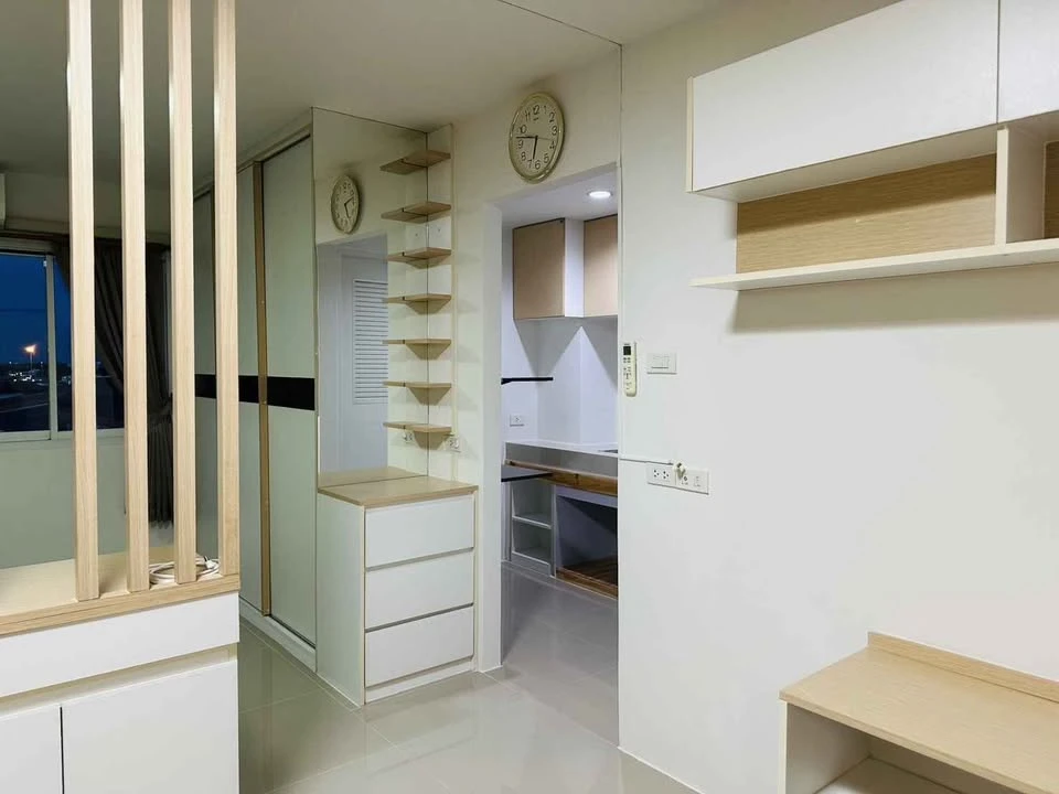 ขาย Beston Condo 1 ห้องหัวมุม วิวโล่ง ไม่มีตึกบัง โปร่งโล่ง สบายตา เฟอร์นิเจอร์บิวท์อินทั้งห้อง จองเลย