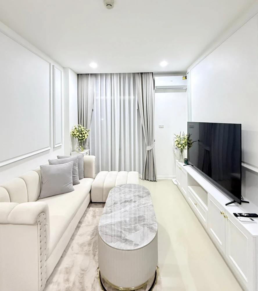 ขาย CC Condominium 1 เฟอร์นิเจอร์บิวอิน เครื่องใช้ไฟฟ้าครบ ตกแต่งโทนขาวสะอาด น่าอยู่สุดๆ