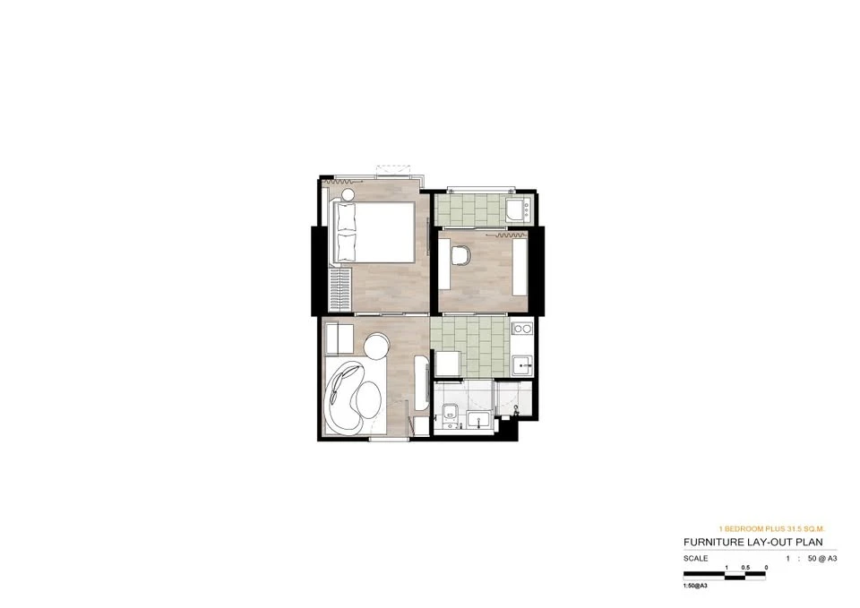 ขาย Ciela Sripatum ห้องชั้น 20 ตกแต่งคุมโทน มาพร้อมเฟอร์ครบครัน จองด่วน