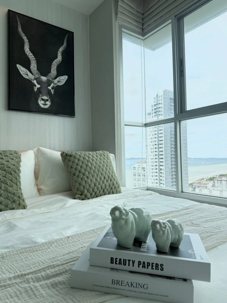 ขาย Condo Lumpini Parkbeach Jomtien ห้องชั้นสูง พร้อมเฟอร์ วิวทะเล หายากรีบจองเลย