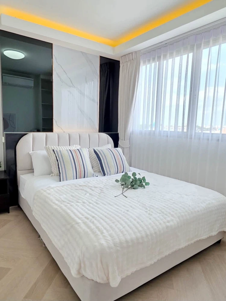 ขาย D condo รามอินทรา ห้องกว้างมาก ขนาด 60 ตรม. 2 ห้องนอน 2 ห้องน้ำ ตกแต่งสวยปัง พร้อมเข้าอยู่
