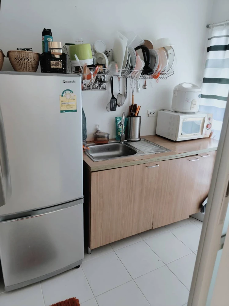 ขาย D Condo Onnut-Suvarnabhumi 1 ห้องนอน 1 ห้องน้ำ ชั้น 4 เฟอร์นิเจอร์ครบครัน ดีแบบนี้ห้ามพลาด