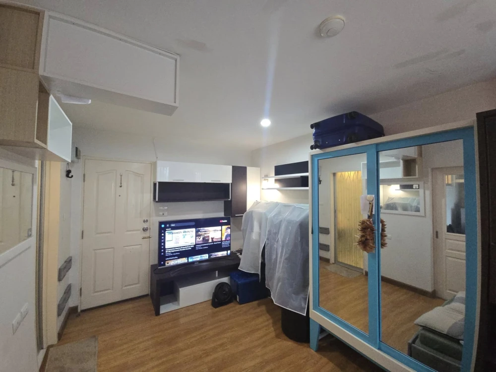 ขาย Double U Condo ห้องสตูดิโอ มาพร้อมเฟอร์และเครื่องใช้ไฟฟ้าครบครัน จองด่วน