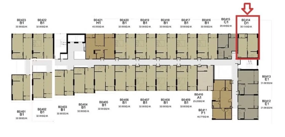 ขาย FLEXI สาทร - เจริญนคร ห้องมุม 1 bed ชั้น 4 ตึก B คุ้มค่าที่สุดในย่านเจริญนคร ห้ามพลาด
