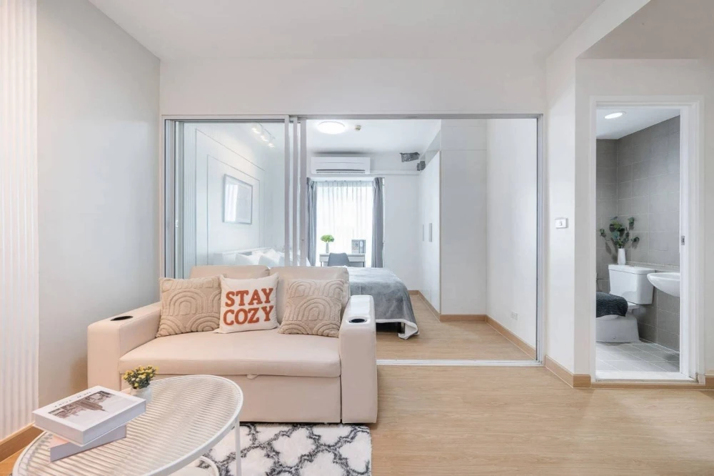 ขาย Fuse Mobius รามคำแหง  อาคาร A ชั้น 5 วิวสระว่ายน้ำ ไม่ร้อน บรรยากาศดี เฟอร์นิเจอร์ครบ พร้อมอยู่