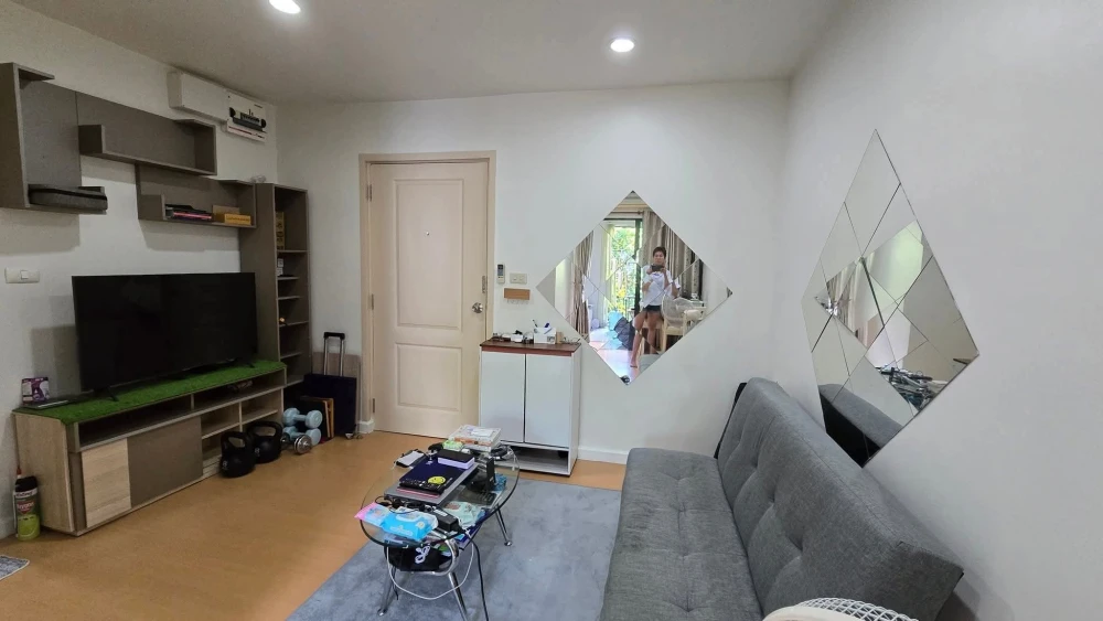 ขาย  I Condo Sukhumvit 105 ห้องพร้อมอยู่ เฟอร์ครบ + เครื่องใช้ไฟฟ้า จองเลย ห้องกว้างน่าอยู่ก่อนพลาด++