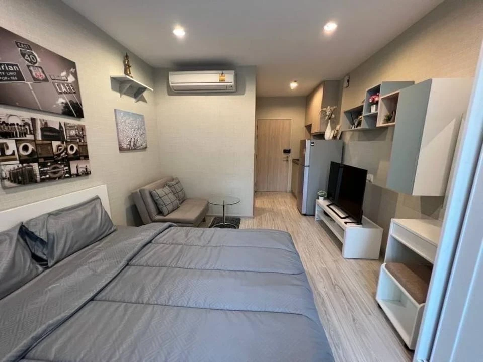 ขาย Ideo Mobi Sukhumvit Eastgate ห้องน่าอยู่ ชั้น 5 ตกแต่งคุมโทน มาพร้อมเฟอร์นิเจอร์ครบครัน จองเลย