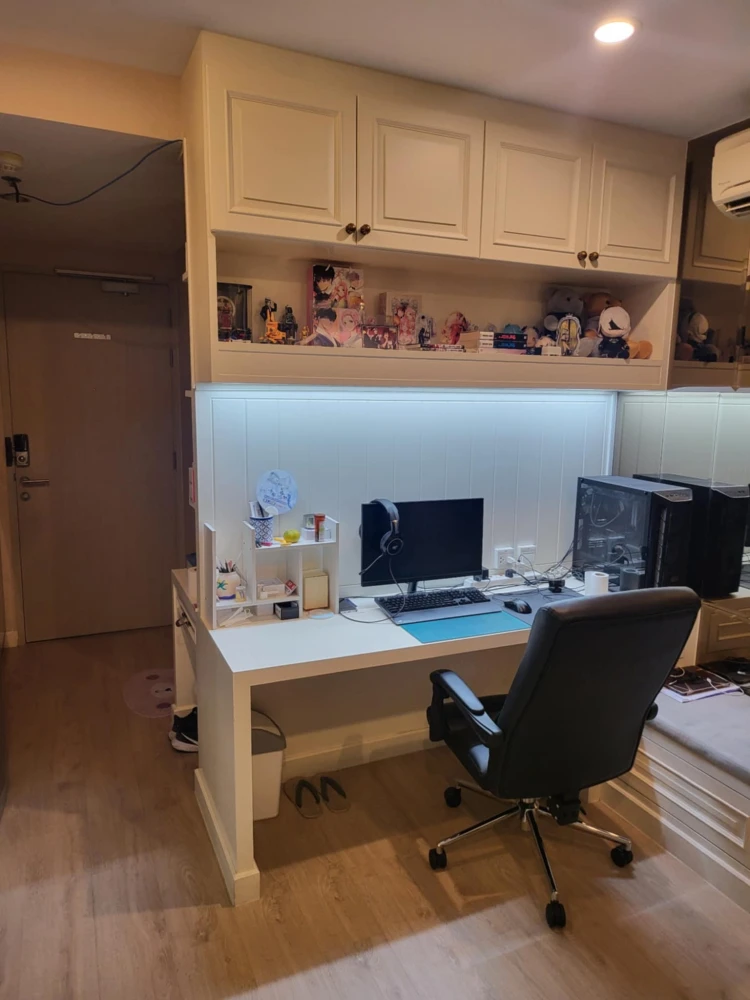 ขาย IDEO Q CHULA-SAMYAN ตึก P ชั้น 6 ห้องไม่บล๊อกวิว ห้องบิ้วด์สวยหรู หัวเตียงกรุผนังบุนวม รีบจองเลย