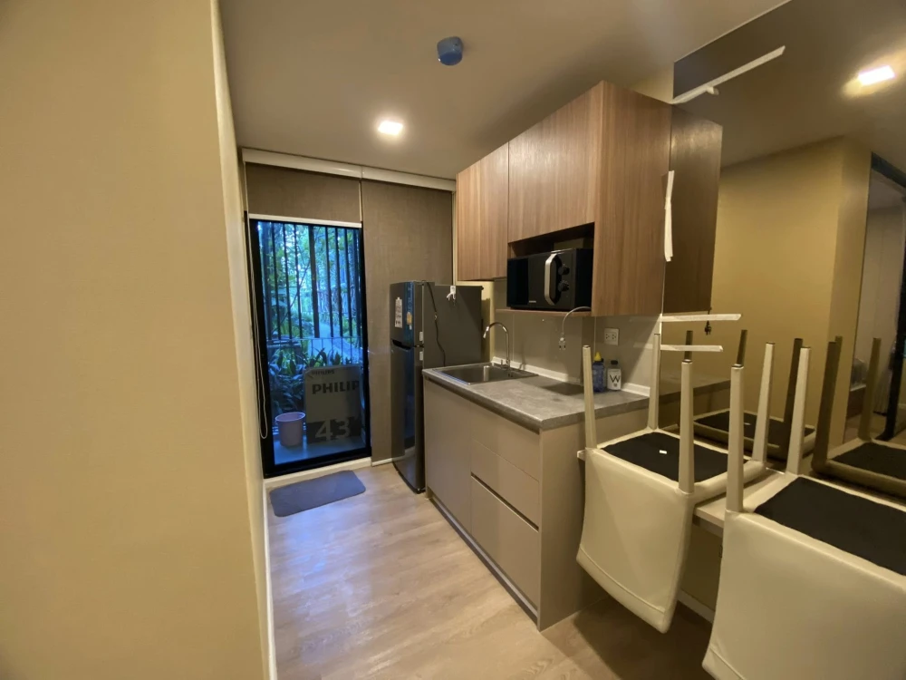 ขาย Kave town shift ชั้น 1 ตึก A วิวสวน ล้อมรอบด้วยต้นไม้ ห้องริมครัวแยก จองเลย