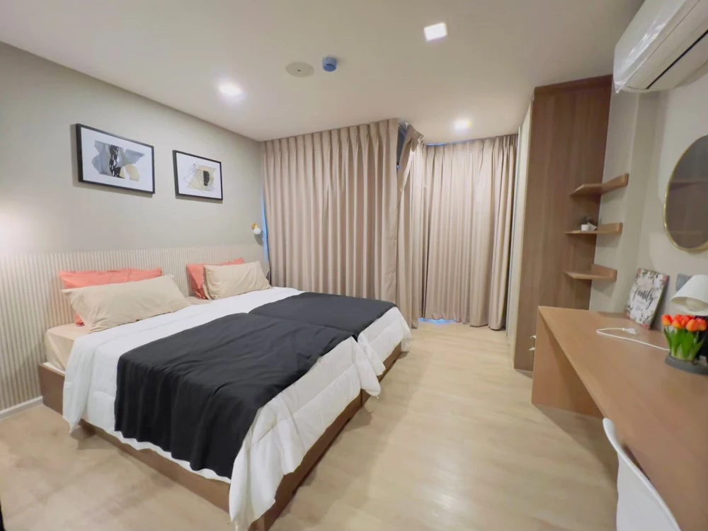 ขาย Kave Town Shift ห้องน่าอยู่ ตกแต่งคุมโทน เฟอร์ครบครัน มองเห็นวิวสวน จองเลยตอนนี้