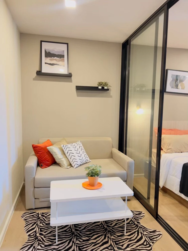 ขาย Kave Town Shift ห้องน่าอยู่ ตกแต่งคุมโทน เฟอร์ครบครัน มองเห็นวิวสวน จองเลยตอนนี้