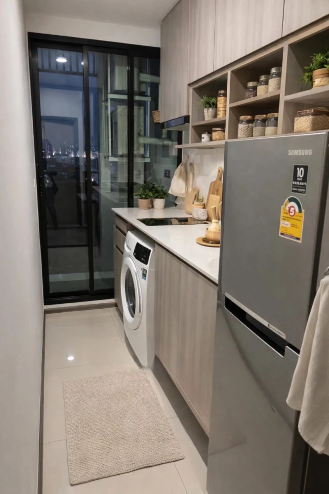 ขาย KnightsBridge Collage สุขุมวิท 107 วิวฝั่งถนนด้านหน้าคอนโดและไบเทคบางนา ตกแต่งสวยน่าอยู่มากๆ รีบจองเลย